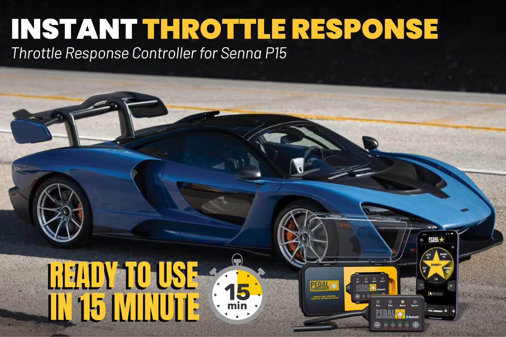 Pedal Commander for McLaren Senna
