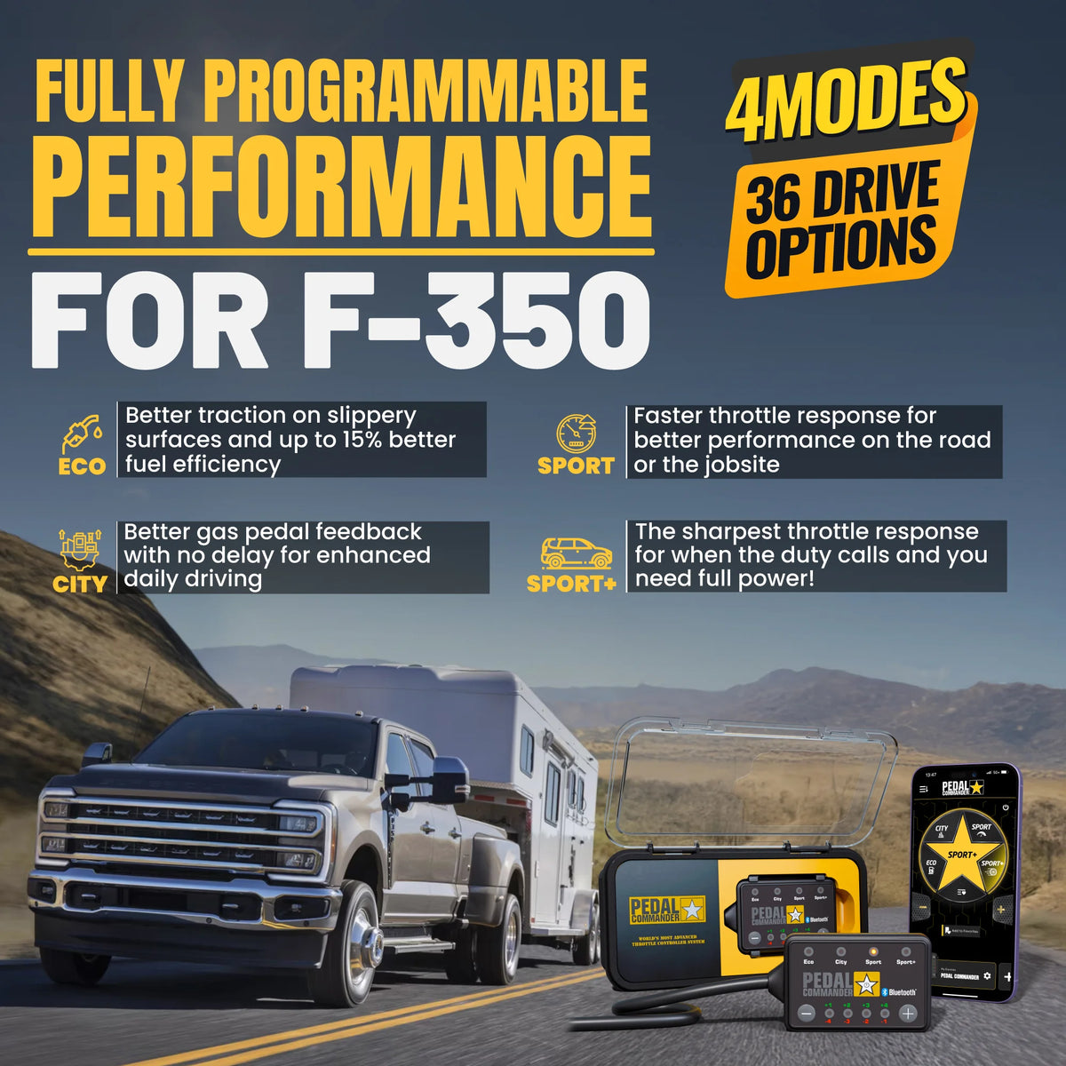 Ford Performance Commander Pedal Commander® Throttle Response Controller for Ford F350