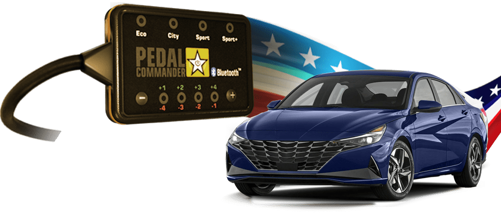 Hyundai Elantra and the Pedal Commander, the only performance part to make it perfect