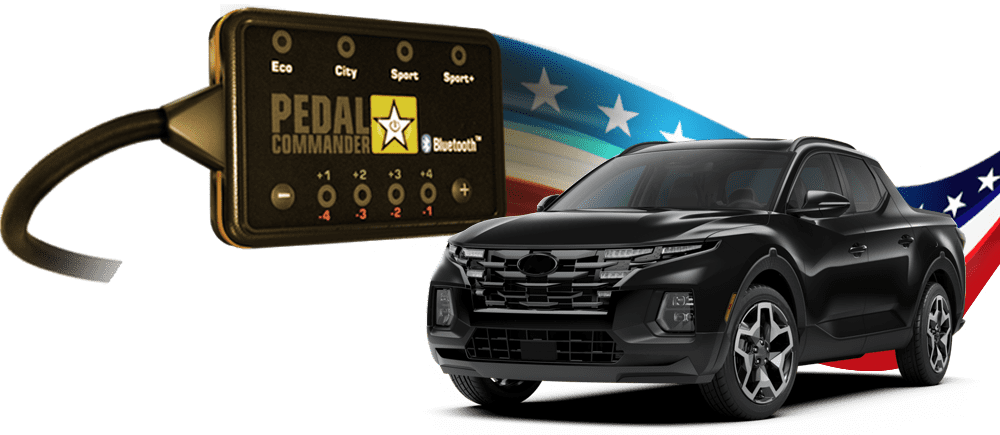 Hyundai Santa Cruz and the Pedal Commander, the only performance part to make it perfect
