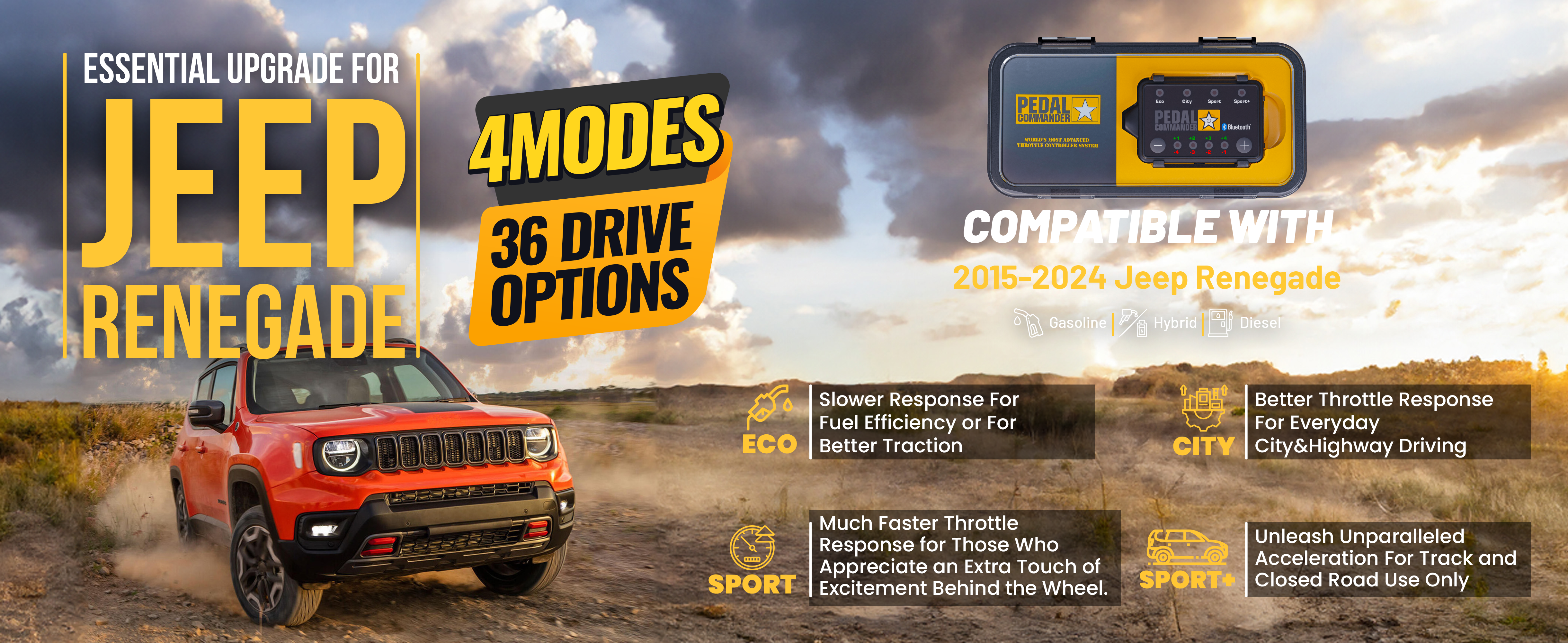 Pedal Commander for Jeep Renegade